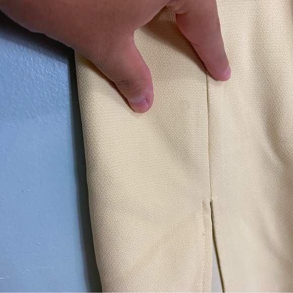 The Wolf Gang Flores Rose Floral Applique‎ Yellow One Shoulder Dress XS - Picture 5 of 11